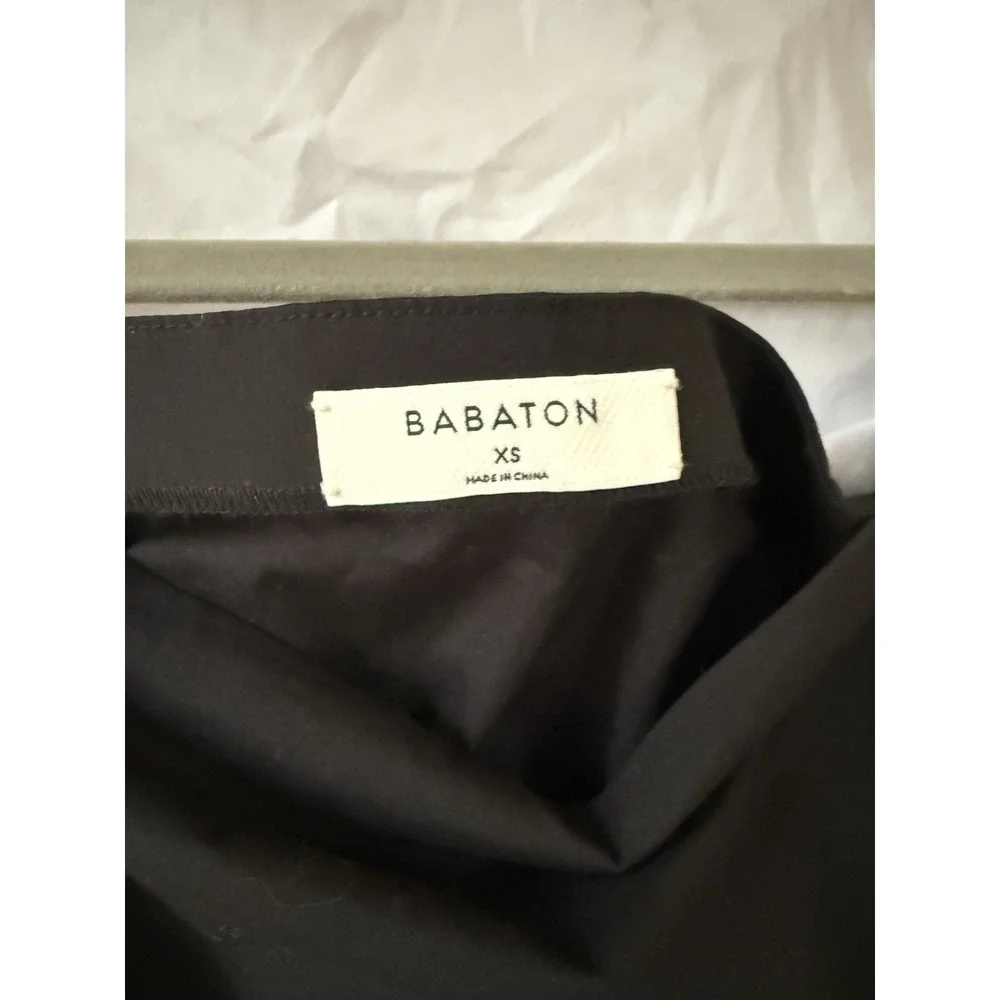 Babaton Aritzia Black Off Shoulder Blouse XS Fits S M Minimal Chic Top - Picture 8 of 10